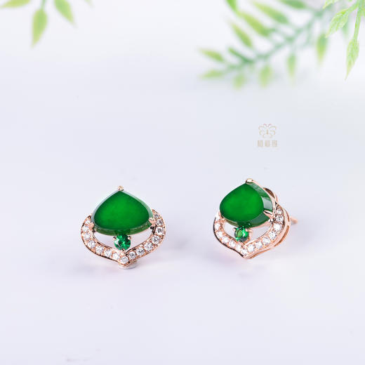 【心悦】翡翠耳钉   EZ12509019 商品图2