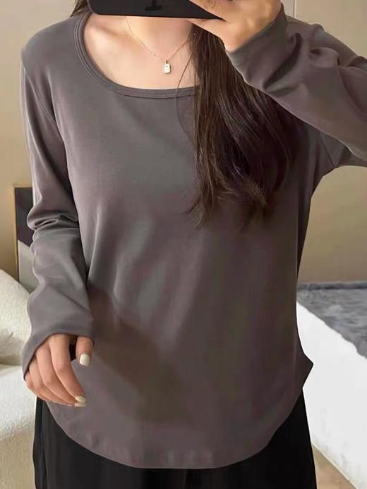 【超值特卖】K517方圆领长袖打底衫打底衫-喜出 商品图3