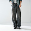 森马牛仔裤男做旧水洗阔感弯刀裤宽松弧形裤2026春新款复古风长裤 商品缩略图2