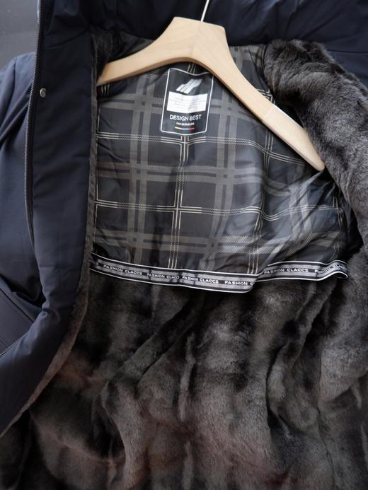 二店y 特价清仓！加厚仿水貂绒！防风防水男士连帽棉服外套 商品图11