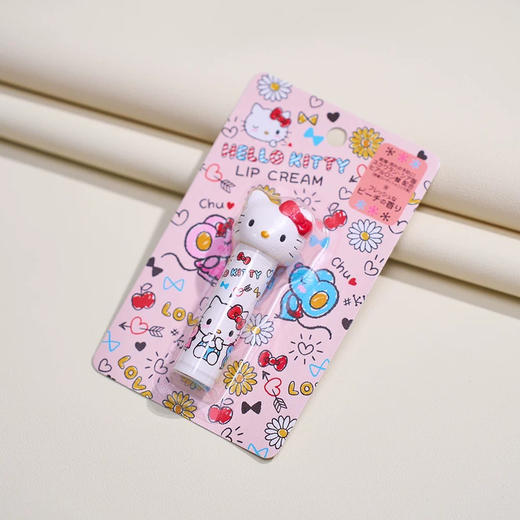 sanrio三丽鸥Kitty限定儿童润唇膏滋润保湿水蜜桃 无添加 商品图6