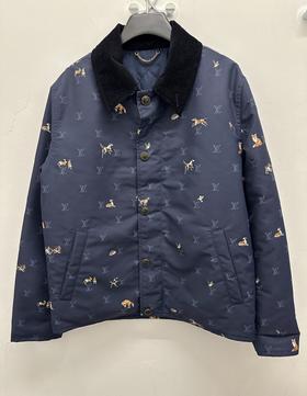 中性款森林动物印花外套la