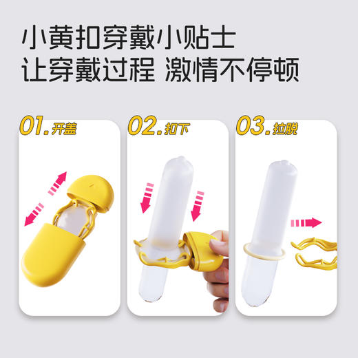 【小黄扣】歪歪马避孕套一秒穿戴不沾手秒分正反 商品图3