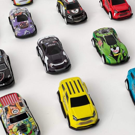 轨道王国火车44件套；集装箱礼盒儿童48辆回力小汽车 商品图7