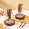 摩登主妇304不锈钢水果叉子水果签收纳罐轻奢高级感小勺子甜品叉 商品缩略图0