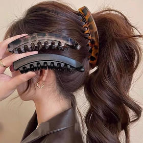 超值9.9三个！【高级质感材质❗️提升精致感】大号高马尾夹子蓬松显发量香蕉夹后脑勺带齿防滑竖夹高马尾神器。jb