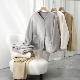 KEMU壳木毛绒绒家居服套装9822