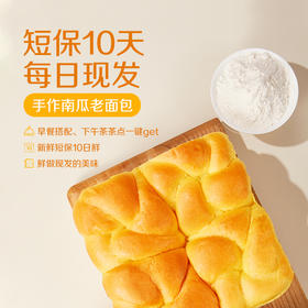 有机纯牛奶和面 | 手作南瓜牛奶老面包 早餐面包餐包  510g/袋 [新鲜短保，请尽快食用]