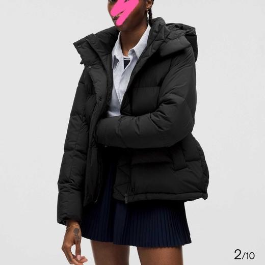 【三星90绒】Lu家翡翠灰新色加厚五格连帽羽绒服！女款收腰显瘦外套！ 商品图3