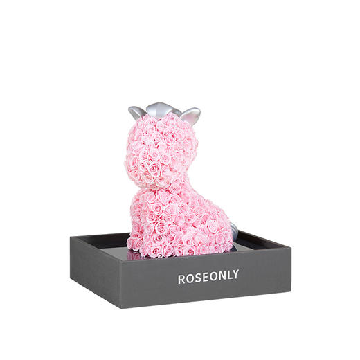 【马年爱礼】ROSEONLY诺誓 高端定制 永生玫瑰 玫瑰公仔 玫瑰马  30cm  定制款 送女友爱人礼物 商品图2