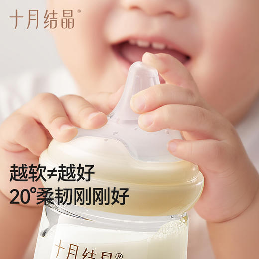 玻璃奶瓶防胀气专利新生婴儿宝宝用放呛奶嘴0-6个月以上 商品图3