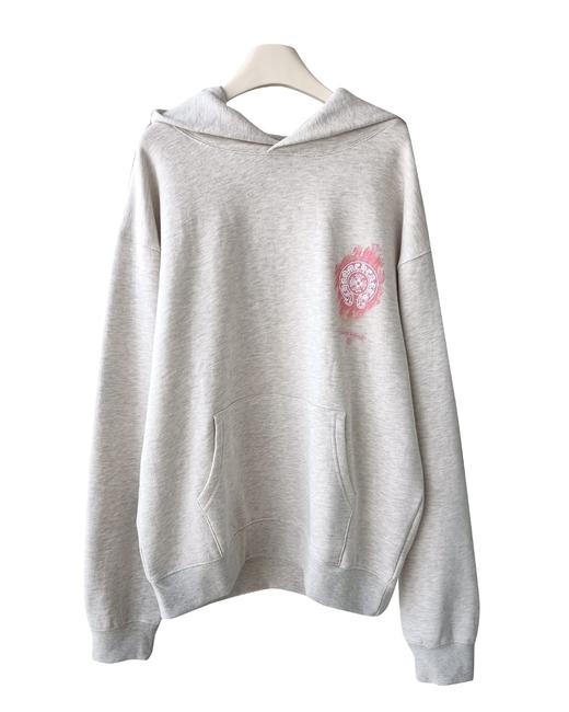 中性款印花加绒连帽卫衣hu009 商品图0