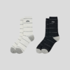 GOODBAI 'RETRO LOGO'条纹中筒袜 商品缩略图0