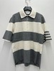 男款条纹针织短袖polo衫hu022 商品缩略图0