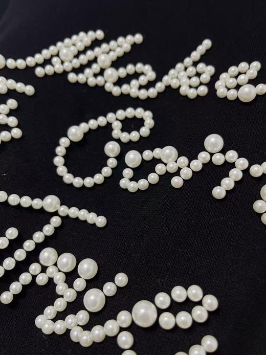 【工艺卫衣】egg品牌爆款～重工～精致手工钉珠宽松短款卫衣-喜出 商品图2