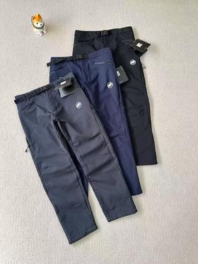 猛犸象Taiss 秋冬男士户外运动加绒加厚弹力舒适登山攀岩防风保暖软壳长裤