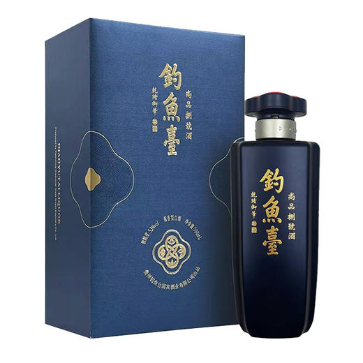 钓鱼台乾隆御笔 53度酱香型纯粮食白酒 收藏摆柜新老款随机发 53度 500mL 钓鱼台尚品捌號酒 商品图0