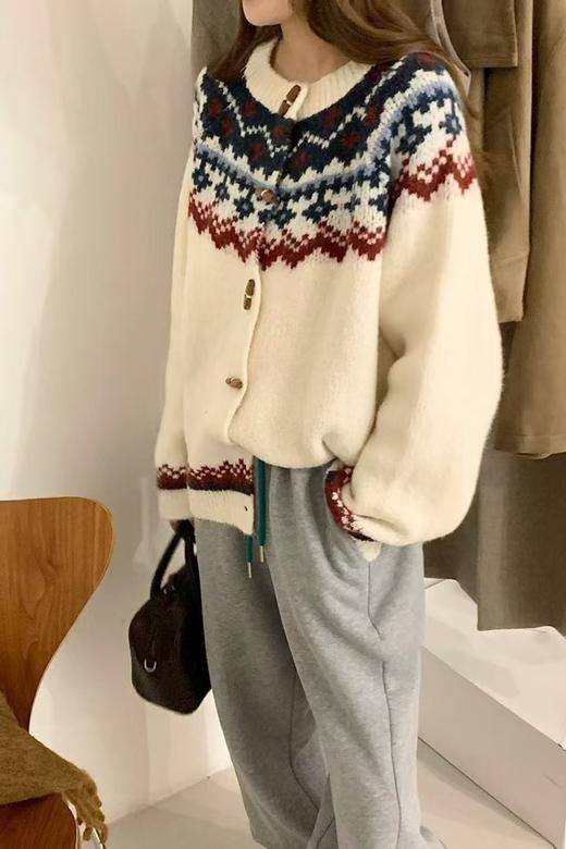 Stay2Weeks 费尔岛提花撞色针织开衫外套 21887 商品图0