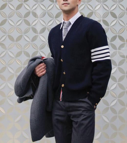 男款针织开衫毛衣he022 商品图1