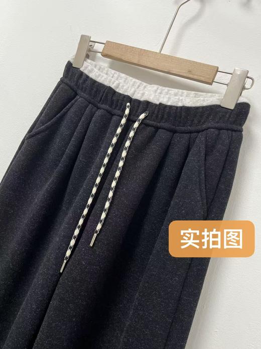 🔥🔥【2025爆款休闲裤】加绒加厚云感裤～801拼色腰头冬季颗粒绒厚款休闲裤-喜出 商品图3