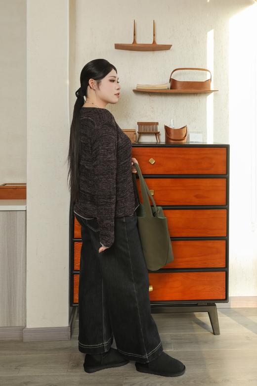 10天发货【3色针织套头衫】可贴身穿，不扎🍂韩国小姐姐都爱的三色打底衫｜换了新纱线重新定制，不易缩水！三色｜高级感打底 告别普通打底！远纯近花，细节满分，花色纱线太高级，出口韩国三色针织衫 商品图9