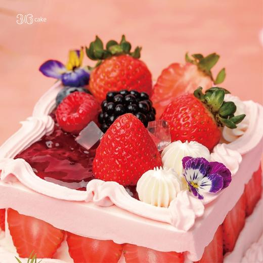 芭蕾草莓·红颜 草莓伯牙红丝绒 蛋糕,可选5.6,8英寸 | 36CAKE 商品图3