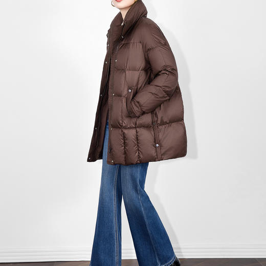 「高货wl」全新升级【铂金会员661/天猫889/差价228】(02521)洛诗琳气质加厚立领羽绒服2025冬季新款显瘦保暖外套女 商品图3