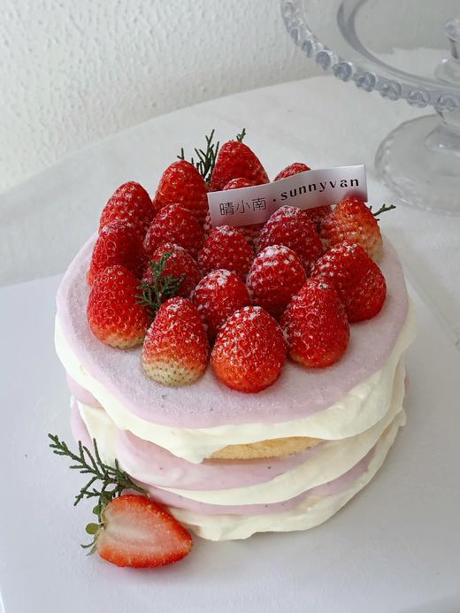 【草莓季】粉莓水彩画草莓蛋糕 商品图1