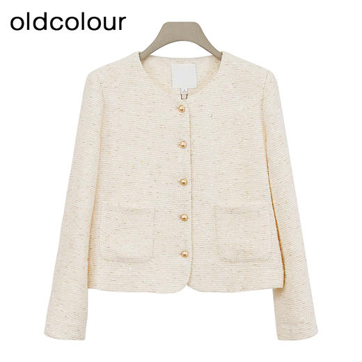oldcolour欧珂冬季小香风时尚气质优雅宽松短外套女BQ480401A1 商品图0
