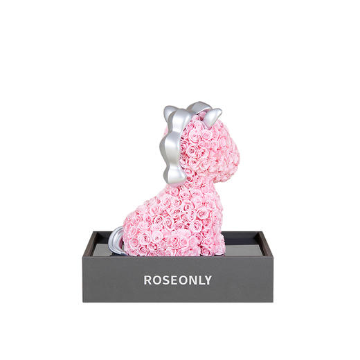【马年爱礼】ROSEONLY诺誓 高端定制 永生玫瑰 玫瑰公仔 玫瑰马  30cm  定制款 送女友爱人礼物 商品图4