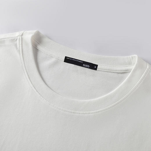 GXG男装【100%棉】秋季时尚简约印花男式圆领百搭长袖t恤K&C 商品图6