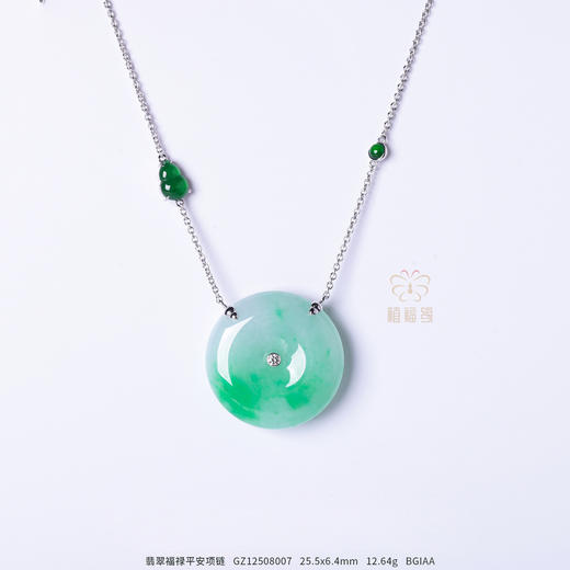 【福禄平安】翡翠平安扣项链-GZ12508007 商品图0
