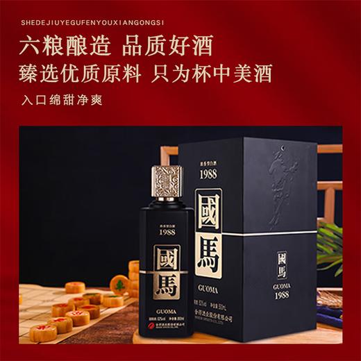 【舍得老酒】2021年 舍得酒业  国马1988  浓香型白酒 52度 500ml*6瓶整箱 商品图2