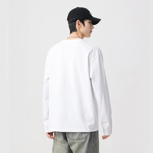 GXG男装【100%棉】秋季时尚卡通小熊舒适休闲男式圆领长袖T恤K&C 商品图4