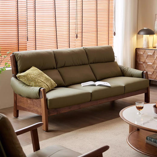 【中古风-沙发SH-21】中古/柔软/北美黑胡桃/沙发 商品图0