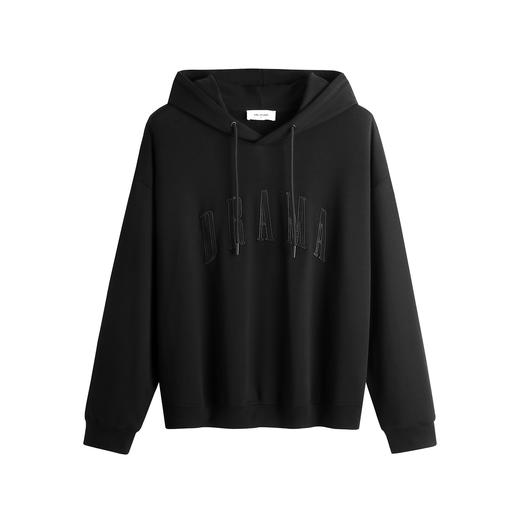 HIM漢崇 潮流字母绣花套头连帽卫衣男宽松休闲运动帽衫 2025秋季 商品图4