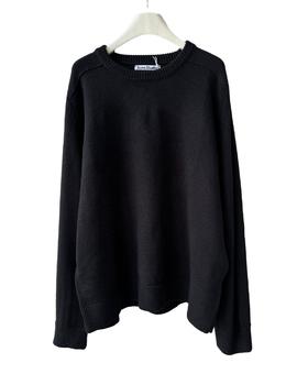 中性款logo印花针织毛衣he001