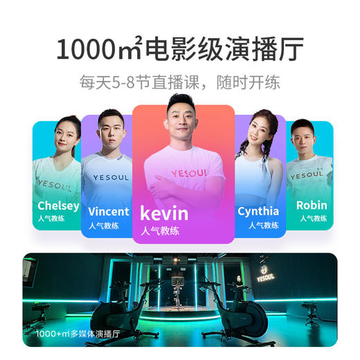 YESOUL野小兽智能动感单车家用运动健身器材S1 商品图3