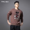 PINLI品立2025秋冬新品亮片卡通圆领卫衣潮牌宽松休闲套头男上衣BG253109001 商品缩略图3