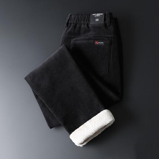 红览 秋冬季羊羔绒休闲裤子加绒加厚保暖棉裤8879 商品图3