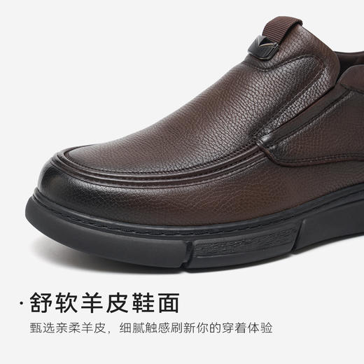 星期六男士时尚简约羊皮休闲短靴SSD4128038 商品图7