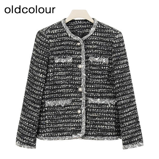 oldcolour欧珂冬季时尚气质宽松休闲通勤中外套女BQ480415A1 商品图0