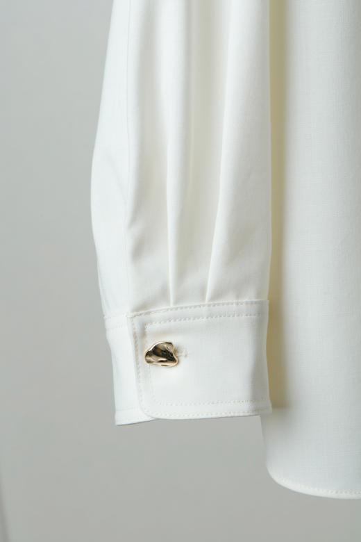 极简设计羊毛梭织圆领衬衫 商品图10