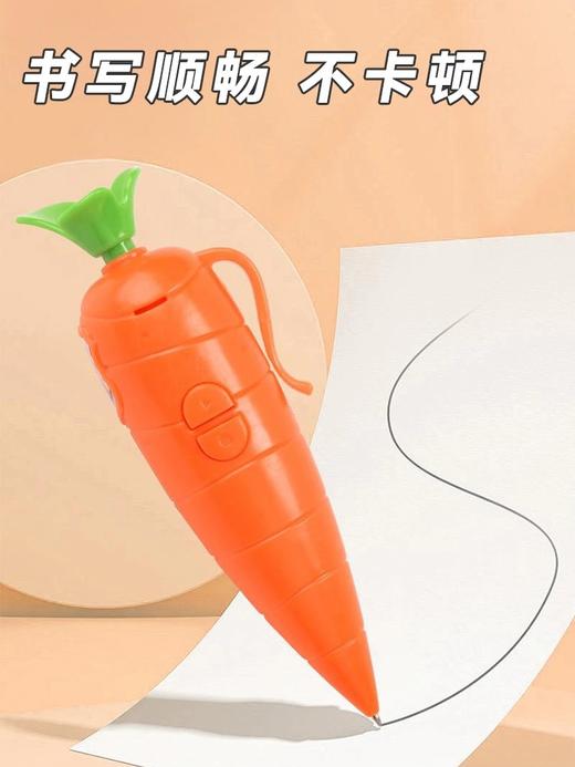 胡萝卜玉米茄子录音笔创意学习文具批发学生卡通可爱文具圆珠笔 商品图4