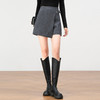 「自」全新升级【铂金会员146/天猫189/差价43】(22503)洛诗琳设计感不规则毛呢短裤2025冬季新款百搭高腰显瘦靴裤 商品缩略图0