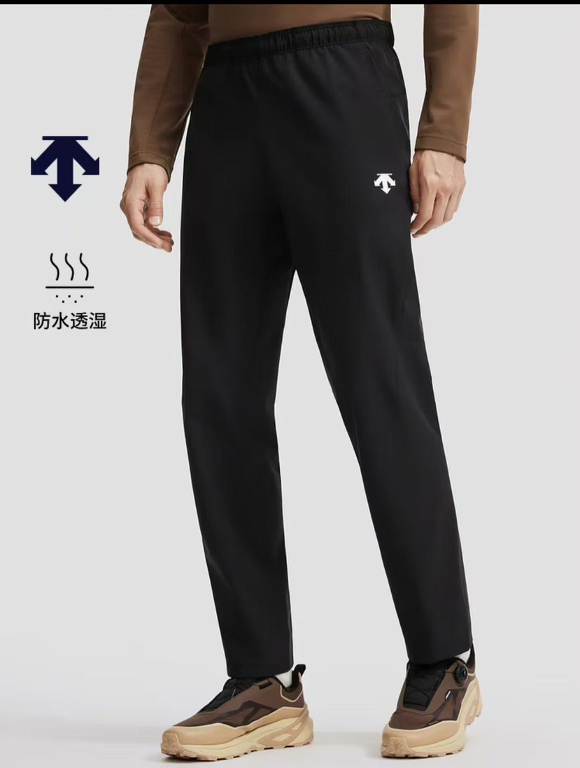原单正品 DESCENTE迪桑特休闲裤TRAINING运动健身男士防水透湿加绒梭织运动长裤！
颜色：黑色
尺码：MLXLXXL