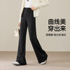 【莫代尔棉-喇叭裤】逸阳秋新品弹力松弛感休闲垂感显瘦微喇裤8052 商品缩略图4