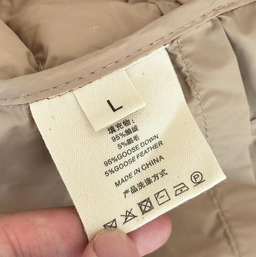 无异味95鹅绒轻薄马甲羽绒服110508 商品图8