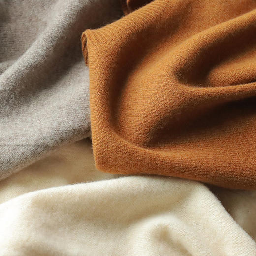 【保暖服饰丨成人男女羊毛套头衫合集】羊毛面料，用料扎实，厚薄适中不臃肿，一线成衣做工精良，修身百搭，男女款都有，V领、圆领和半高领都有，多色可选~ 商品图2