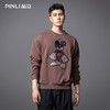 PINLI品立2025秋冬新品亮片卡通圆领卫衣潮牌宽松休闲套头男上衣BG253109001 商品缩略图0